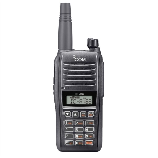 Icom IC-A16E Bärbar Flygradio